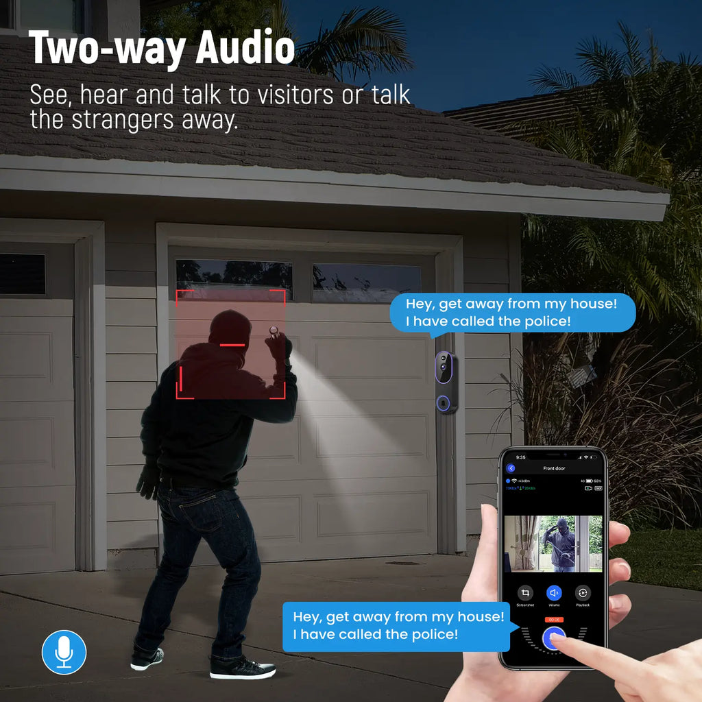 Freshora SmartGuard Door Camera™ – HD Wireless Security with Motion Detection