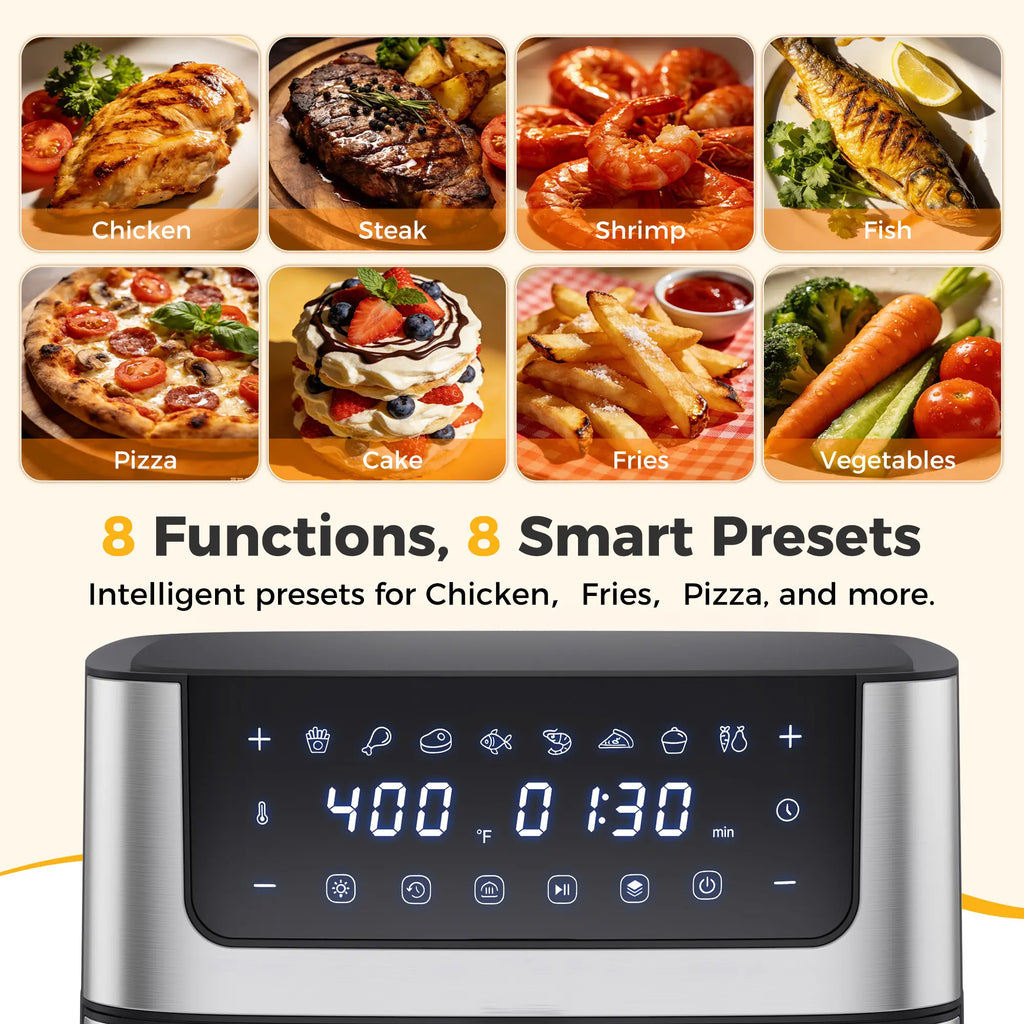 Freshora SmartAir Fryer™ – 6.3QT Digital Air Fryer with Window