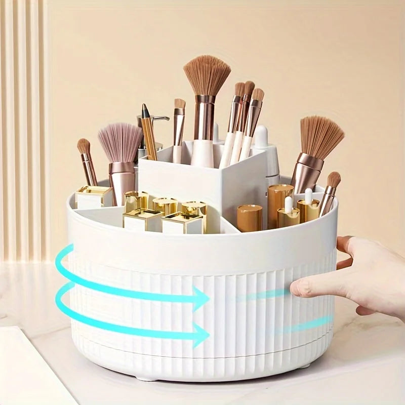 Rotating Makeup Organizer – 360° Cosmetic Storage Holde