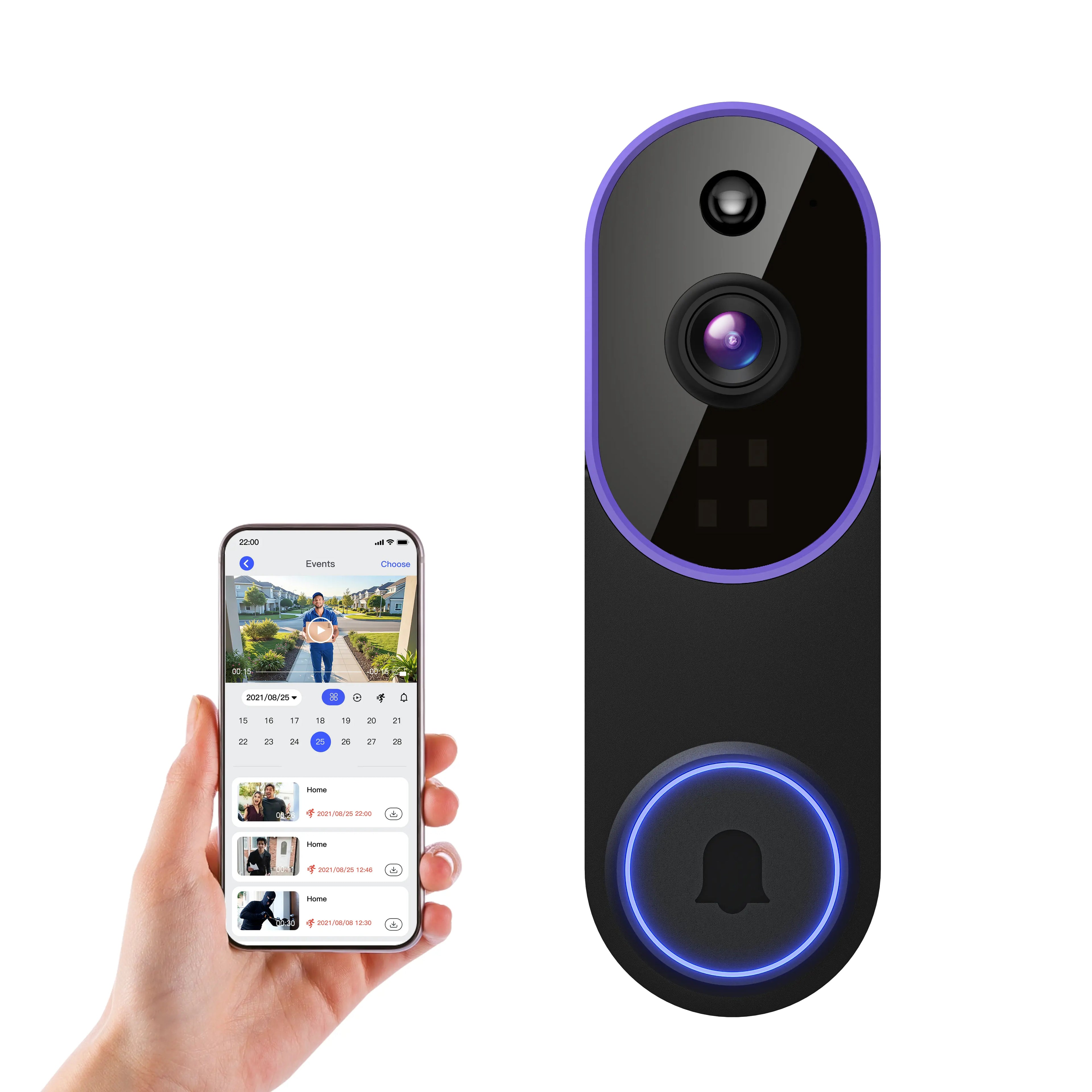 Freshora SmartGuard Door Camera™ – HD Wireless Security with Motion Detection