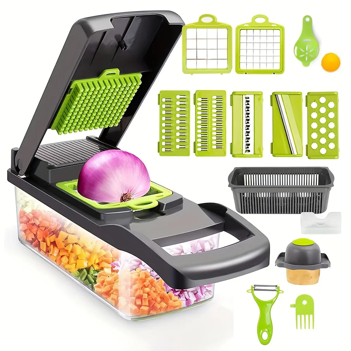 Freshora PrepMaster Pro – 16-in-1 Vegetable Chopper