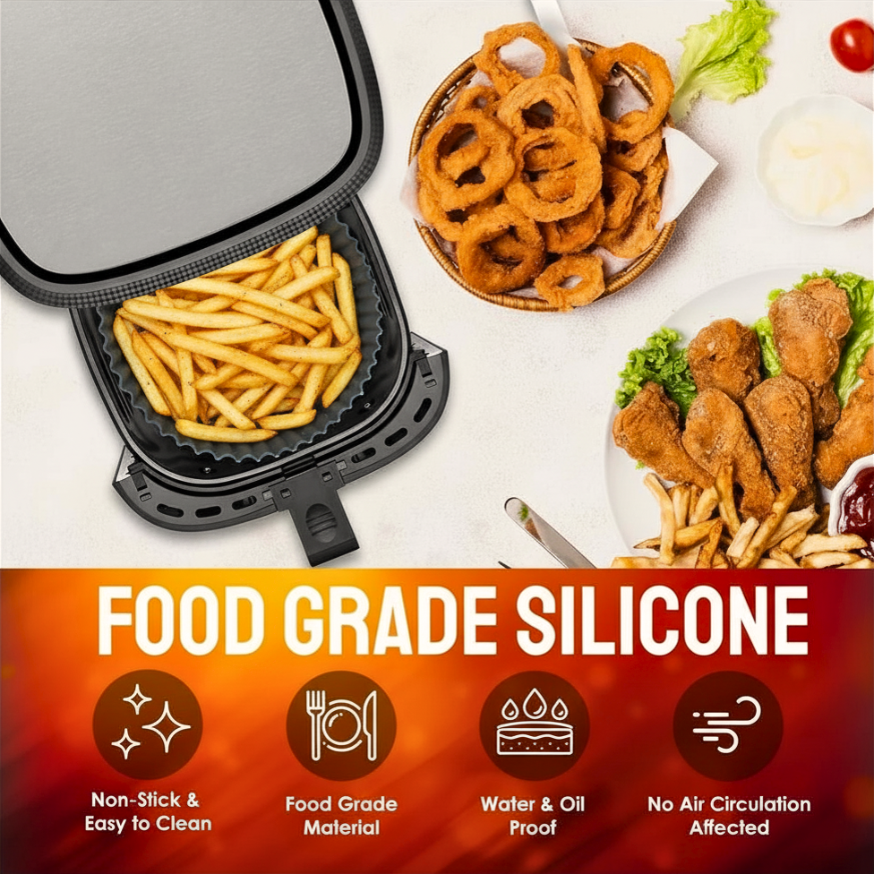 Freshora AirLiner™ Silicone Air Fryer Tray