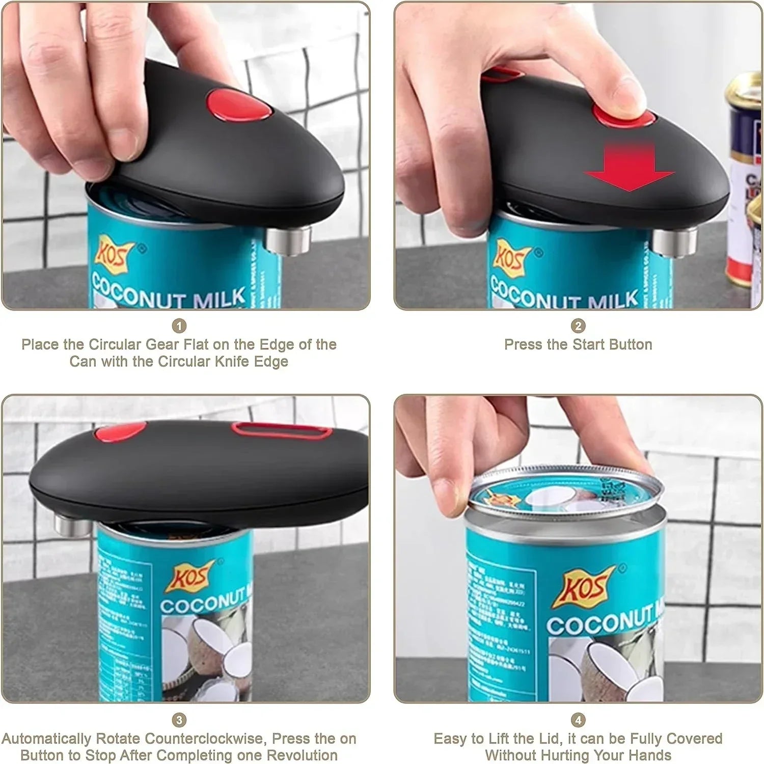 Freshora One-Touch Electric Can Opener – Hands-Free Kitchen Essential