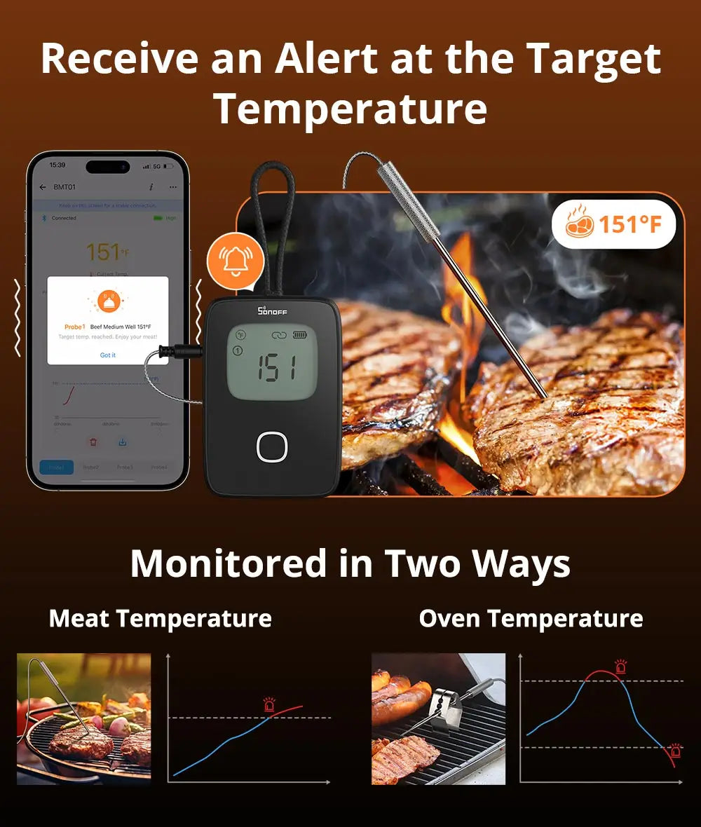 Freshora Smart Meat Thermometer – Precision Cooking Made Easy