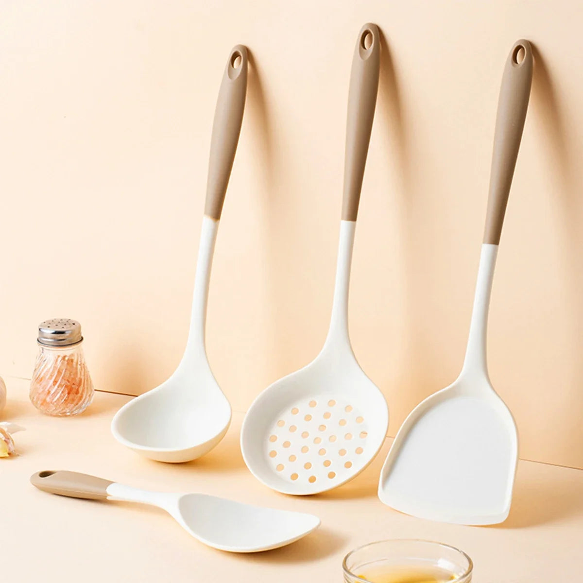 Freshora Silicone Kitchen Utensil Set – 4-Piece Non-Stick Essentials