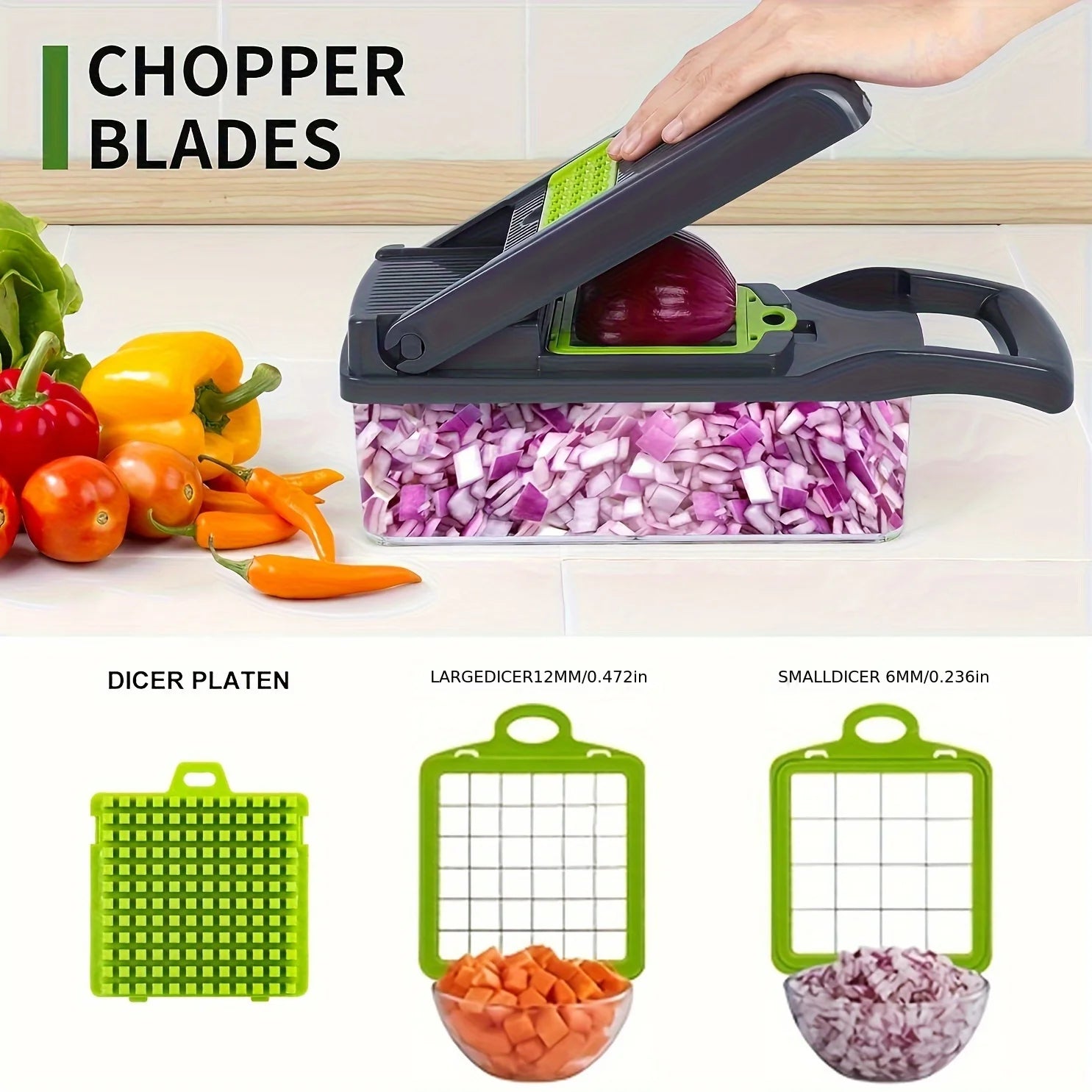 Freshora PrepMaster Pro – 16-in-1 Vegetable Chopper