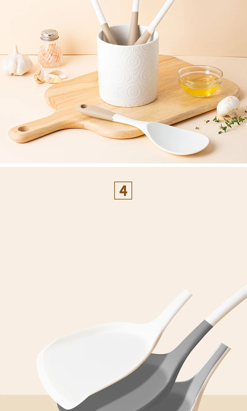 Freshora Silicone Kitchen Utensil Set – 4-Piece Non-Stick Essentials
