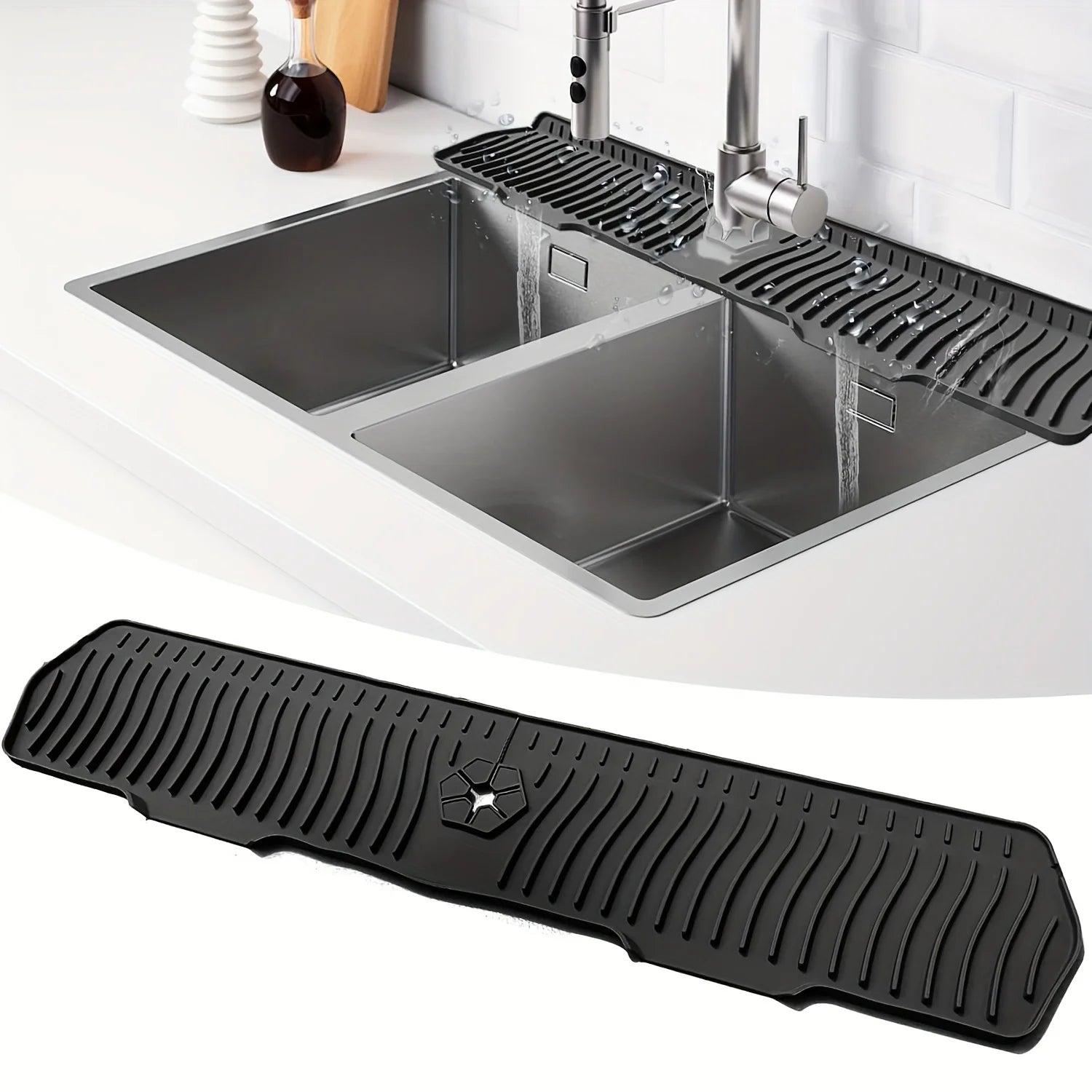 Freshora Sink Splash Guard – Clean & Dry Counter Protector