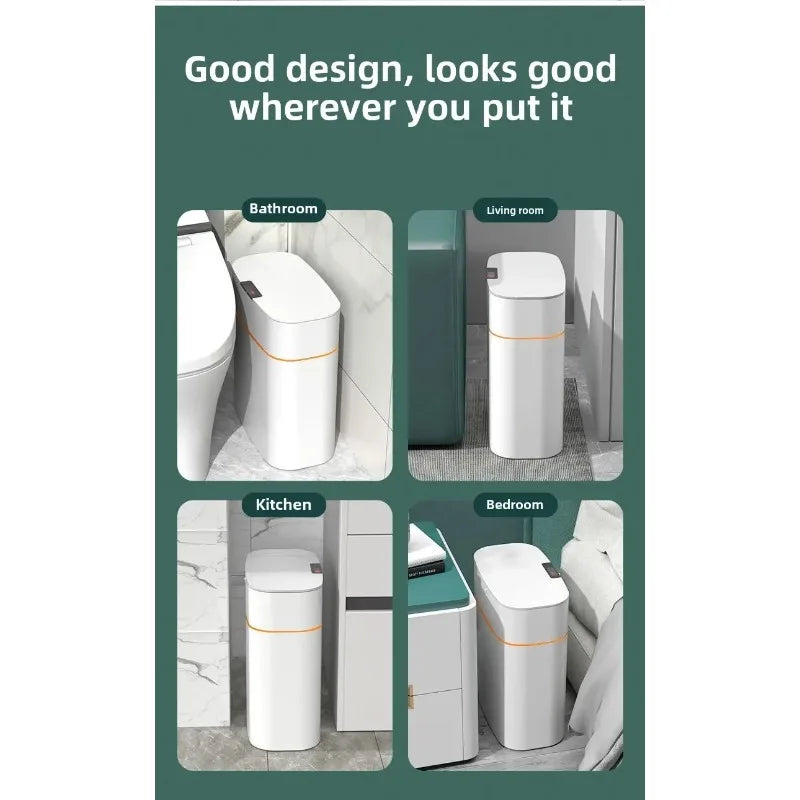 Touchless Smart Trash Can – Modern Home Edition