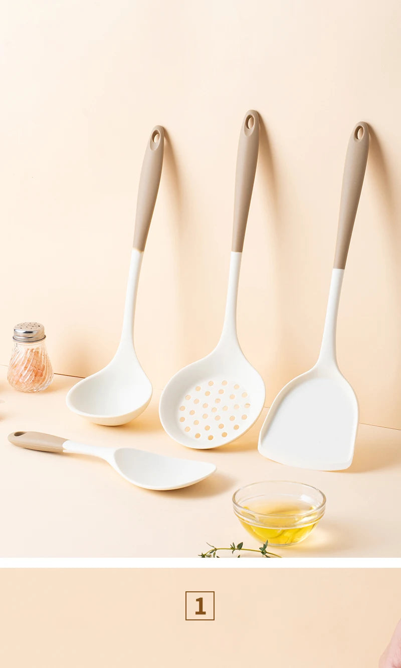 Freshora Silicone Kitchen Utensil Set – 4-Piece Non-Stick Essentials