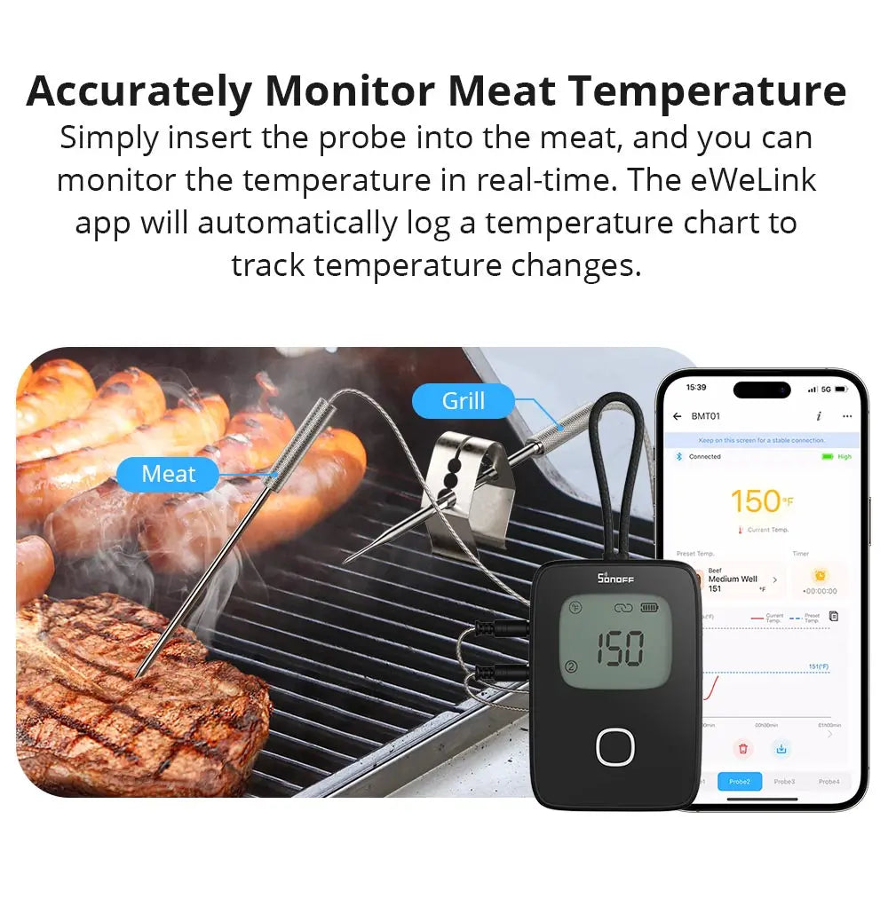 Freshora Smart Meat Thermometer – Precision Cooking Made Easy