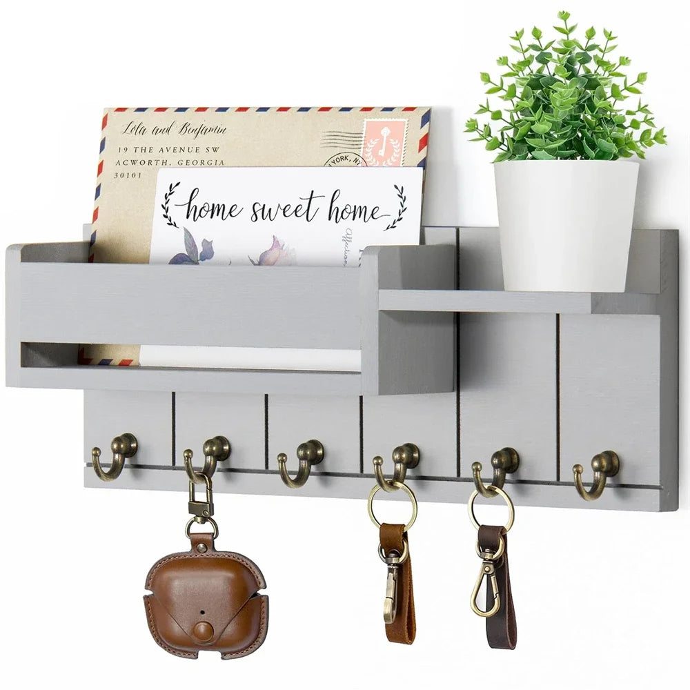 Entryway Key & Mail Organizer Shelf