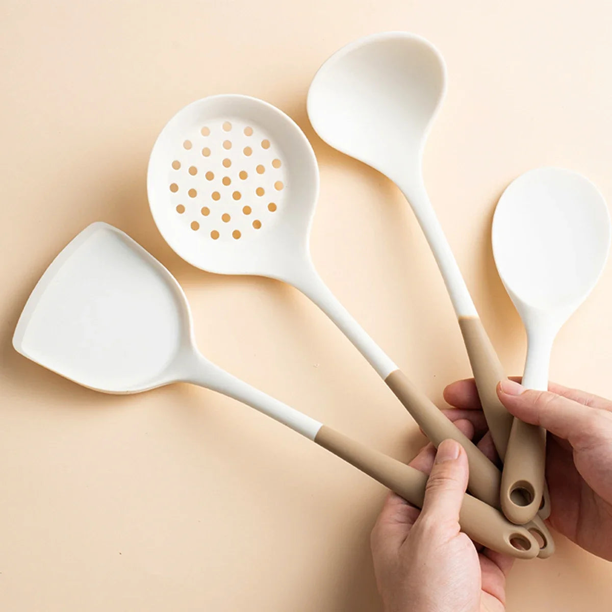 Freshora Silicone Kitchen Utensil Set – 4-Piece Non-Stick Essentials