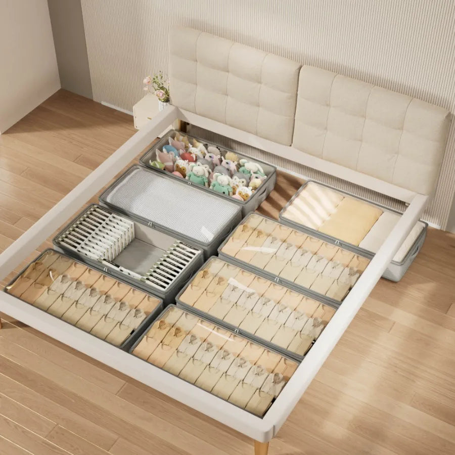 Foldable Under-Bed Storage Organizer