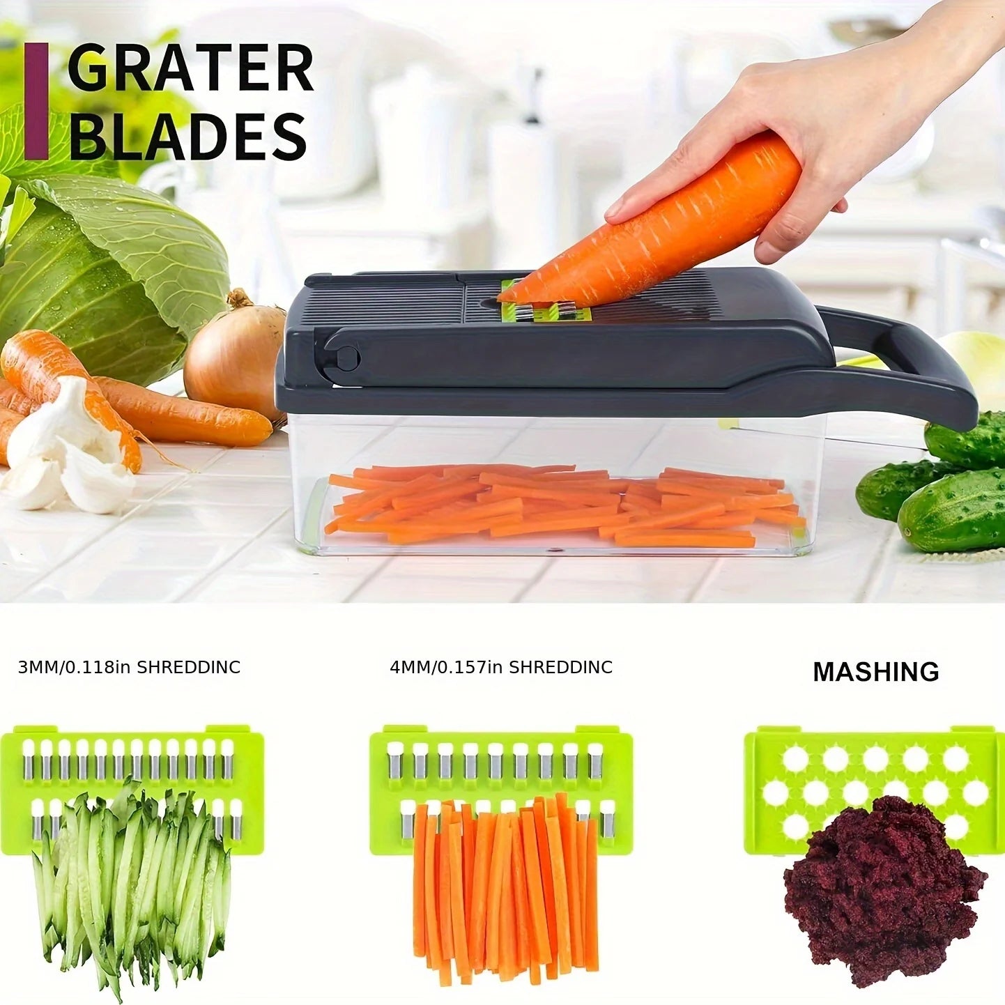 Freshora PrepMaster Pro – 16-in-1 Vegetable Chopper
