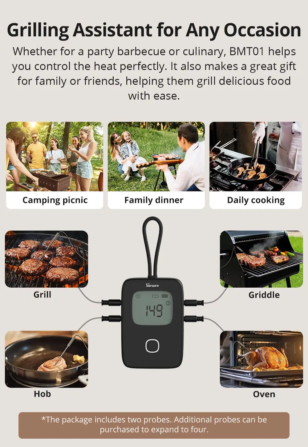 Freshora Smart Meat Thermometer – Precision Cooking Made Easy