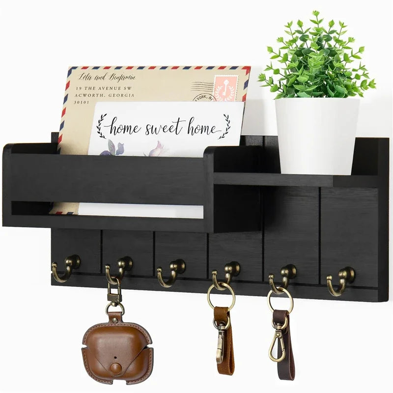 Entryway Key & Mail Organizer Shelf