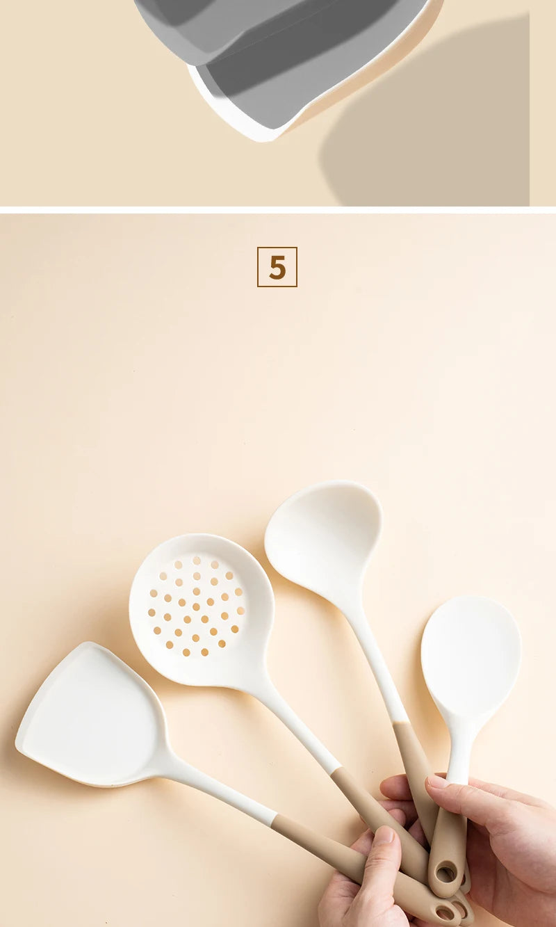 Freshora Silicone Kitchen Utensil Set – 4-Piece Non-Stick Essentials