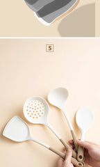Freshora Silicone Kitchen Utensil Set – 4-Piece Non-Stick Essentials