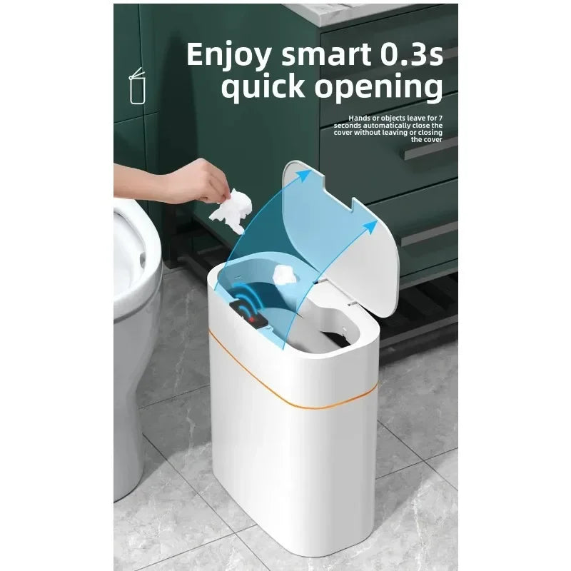 Touchless Smart Trash Can – Modern Home Edition