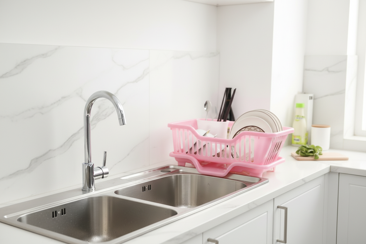 Compact Dish Drying Rack (Space-Saving Design)